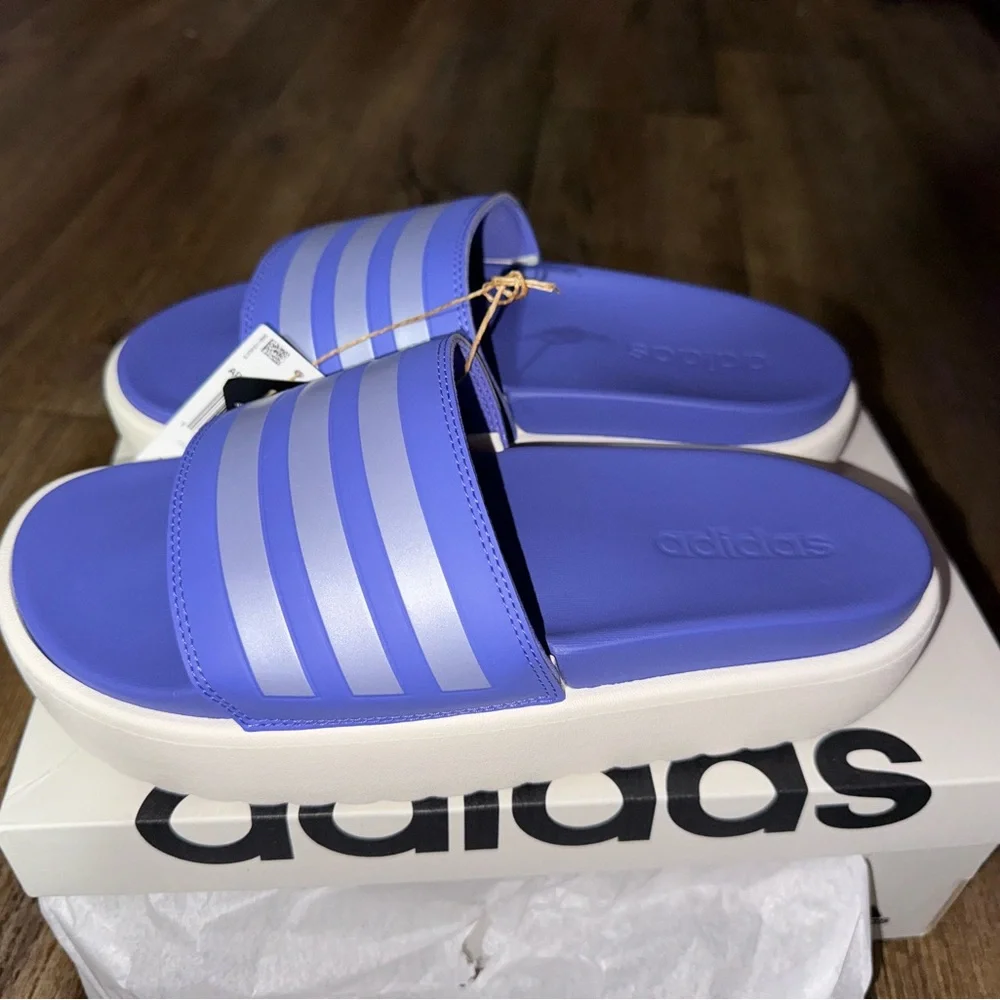 Adilette platform slides size 8 - Picture 3 of 5